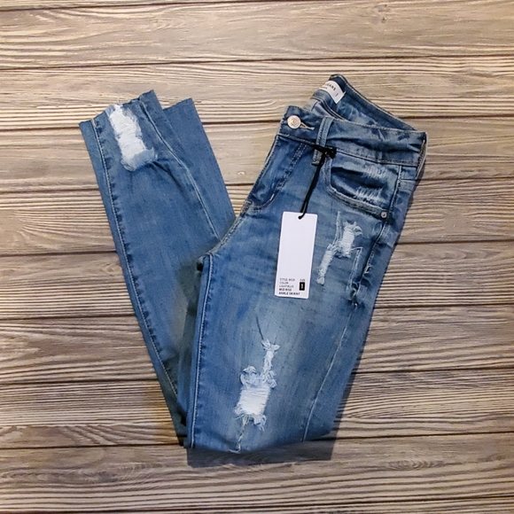 Last 2!! MIA Distress Ankle denim jeans - Picture 5 of 5
